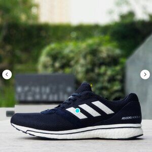 adidas Adizero Adios 4 12 Wmn Black White Running Shoes B37377 11 Men NIB 45 1/3